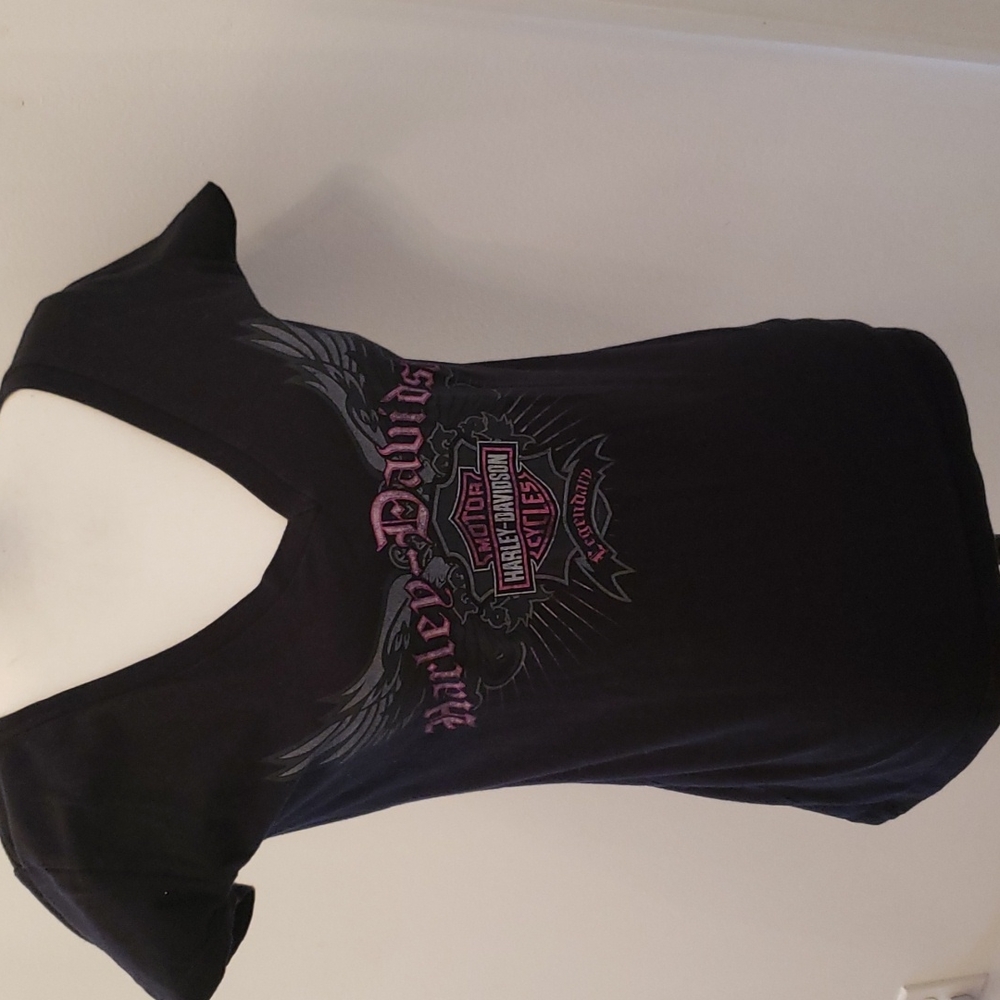 Women's vintage Harley Davidson top LG.